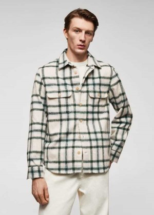 Mango Check Vlna-blend Overshirt | MNG-21951