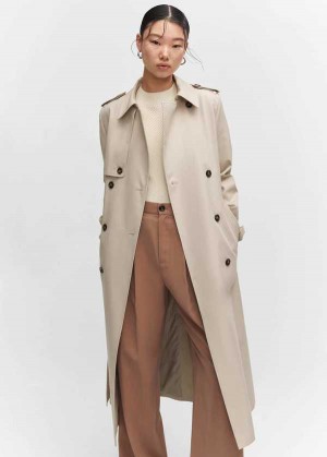 Mango Classic Trench Coat With Belt | MNG-26431