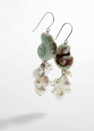 Mango Combined Shell Earrings | MNG-22767