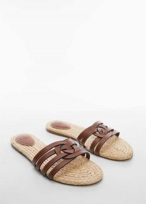 Mango Contrast Páskové Sandals | MNG-23477