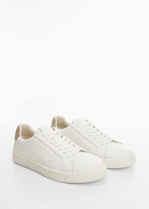 Mango Contrasting Panel Læder Sneakers | MNG-21329