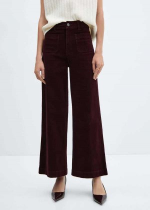 Mango Corduroy Culotte Trousers | MNG-23948