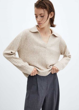 Mango Crewneck Lurex Svetrové | MNG-25610