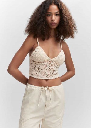 Mango Crochet Crop Top | MNG-24772