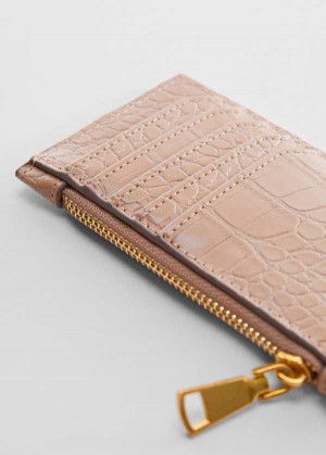 Mango Crocodile Purse With Logo | MNG-23022