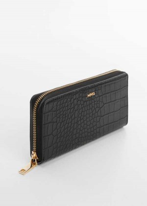 Mango Crocodile Wallet With Logo | MNG-23099