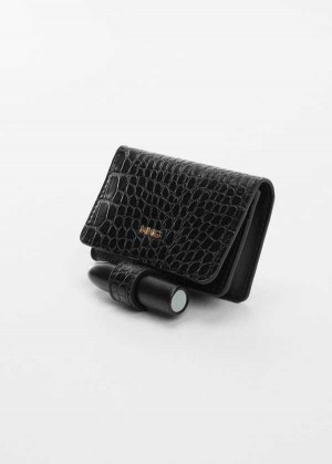 Mango Crocodile Wallet With Logo | MNG-23093