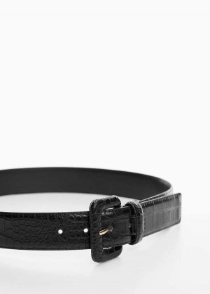 Mango Crocodile-effect Belt | MNG-22979