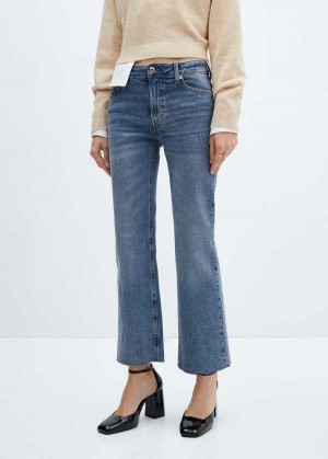 Mango Crop Flared Jeans | MNG-23935