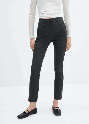 Mango Crop Hubená Pants | MNG-24556