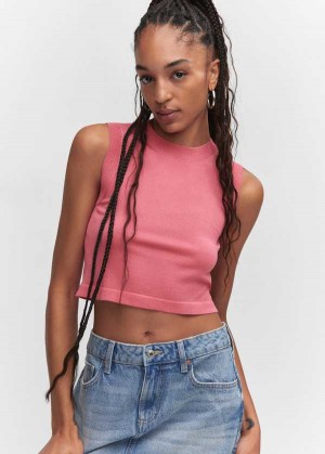 Mango Crop Top With Halter Neck | MNG-24876