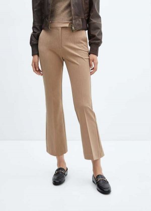 Mango Cropped Flared Pants | MNG-24526