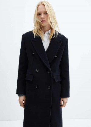 Mango Detachable Vlna Coat With Fur-effect Collar | MNG-26477