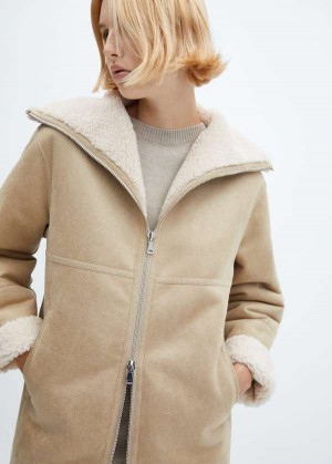 Mango Double-breasted Vlna Coat | MNG-26372