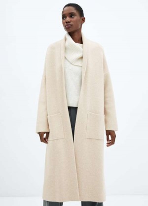 Mango Double-breasted Vlna Coat | MNG-26478