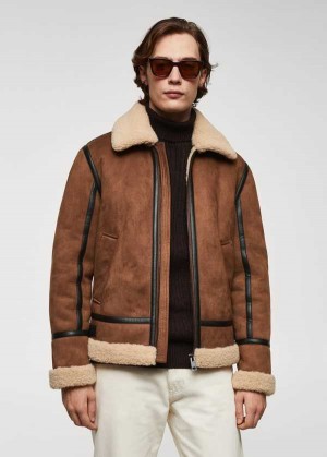 Mango Double-faced Shearling Jacket | MNG-22631