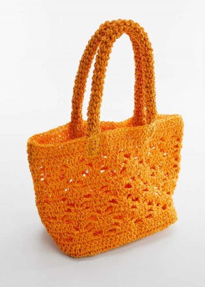 Mango Double-handle Raffia Bag | MNG-23228