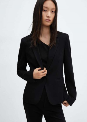 Mango Double-sided Faux Læder Blazer | MNG-26359