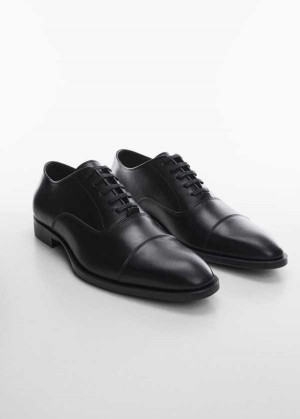 Mango Elongated Læder Suit Shoes | MNG-21270