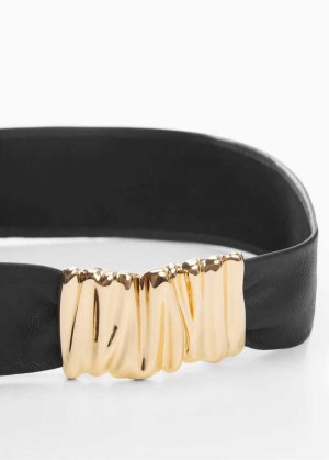 Mango Embossed Přezkou Læder Belt | MNG-22995