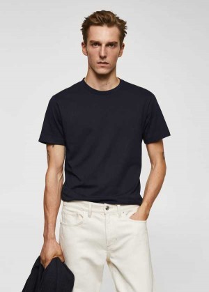 Mango Essential Bavlněné-blend T-shirt | MNG-21715