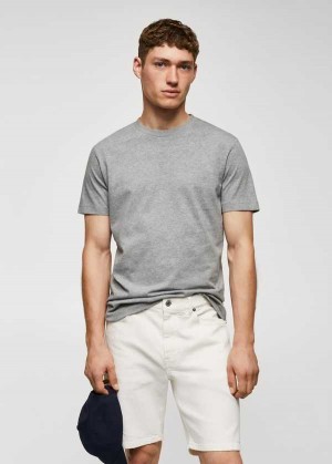 Mango Essential Bavlněné-blend T-shirt | MNG-21693