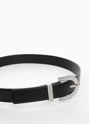 Mango Faceted Crystal Přezkou Belt | MNG-22944