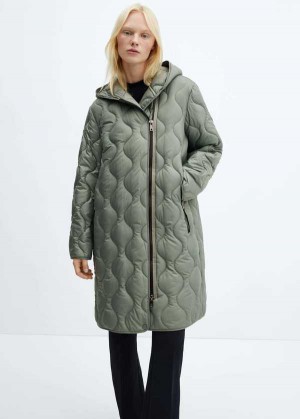 Mango Faux Fur Collar Double-breasted Coat | MNG-26374