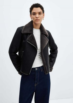 Mango Faux Shearling-lined Jacket | MNG-26503