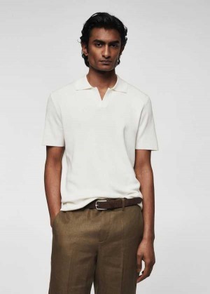 Mango Fine-knit Polo Shirt | MNG-21486