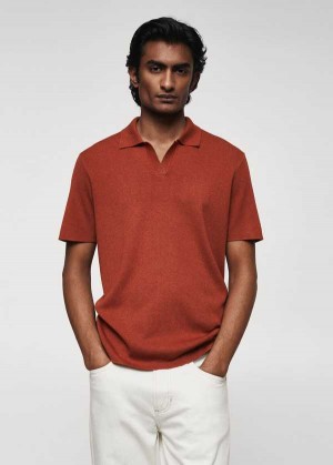 Mango Fine-knit Polo Shirt | MNG-21494