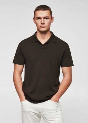 Mango Fine-knit Polo Shirt | MNG-21506