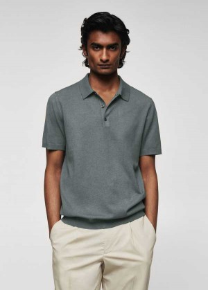 Mango Fine-knit Polo Shirt | MNG-21513