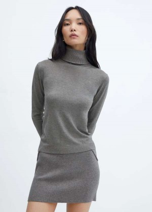 Mango Fine-knit Turtleneck Svetrové | MNG-25523