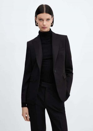 Mango Fitted Blazer With Blunt Stitching | MNG-26362