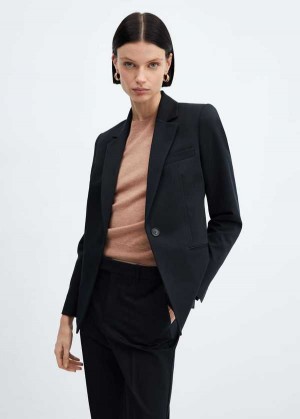 Mango Fitted Blazer With Blunt Stitching | MNG-26360