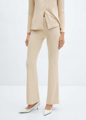 Mango Flared Pletené Pants | MNG-24386