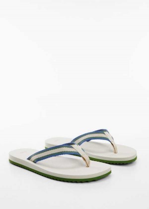 Mango Flip-flops With Contrasting Color Straps | MNG-21287