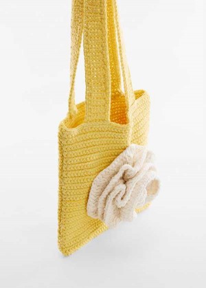 Mango Floral Crochet Bag | MNG-23245