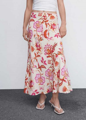 Mango Floral Long Skirt | MNG-24029