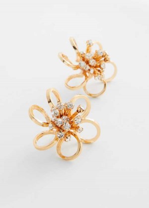 Mango Flower Crystal Earrings | MNG-22886