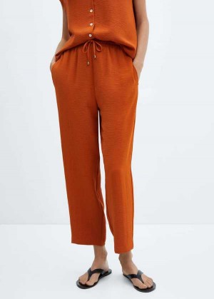 Mango Flowy Jogger Pants | MNG-24334