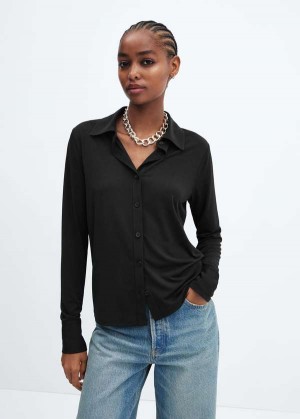 Mango Fluid Pletené Shirt | MNG-25277