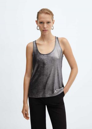 Mango Foil Tank Top | MNG-24810