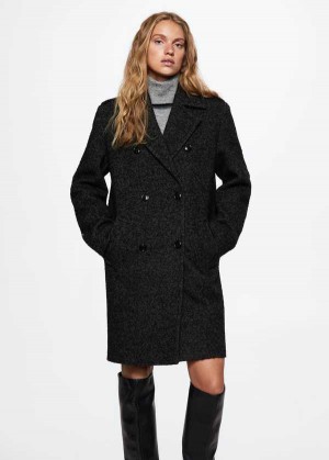 Mango Fur-effect Coat With Appliqués | MNG-26456