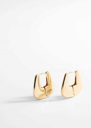 Mango Geometric Hoop Earrings | MNG-22872