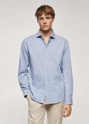 Mango Gingham Check Bavlněné Shirt | MNG-22158