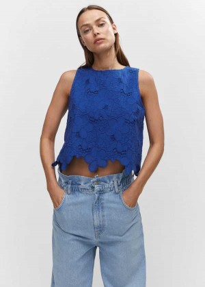 Mango Halter Neck Bow Blouse | MNG-25485