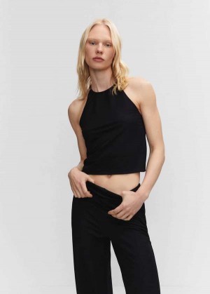 Mango Halter-neck Pletené Top | MNG-24820