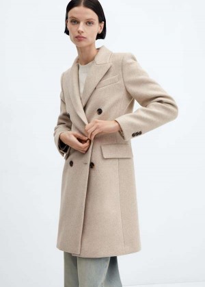 Mango Handmade Oversized Vlna Coat | MNG-26486